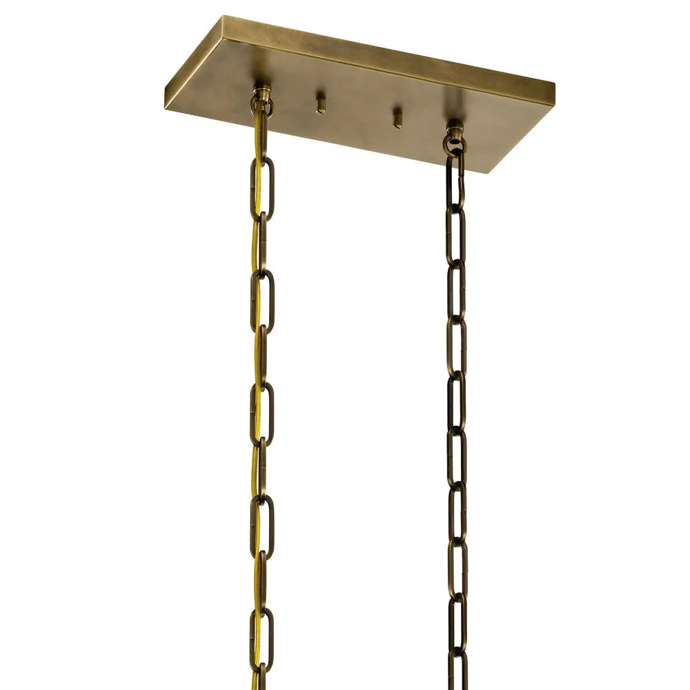 Abbotswell 42 in. 8 Lights Chandelier Natural Brass Finish