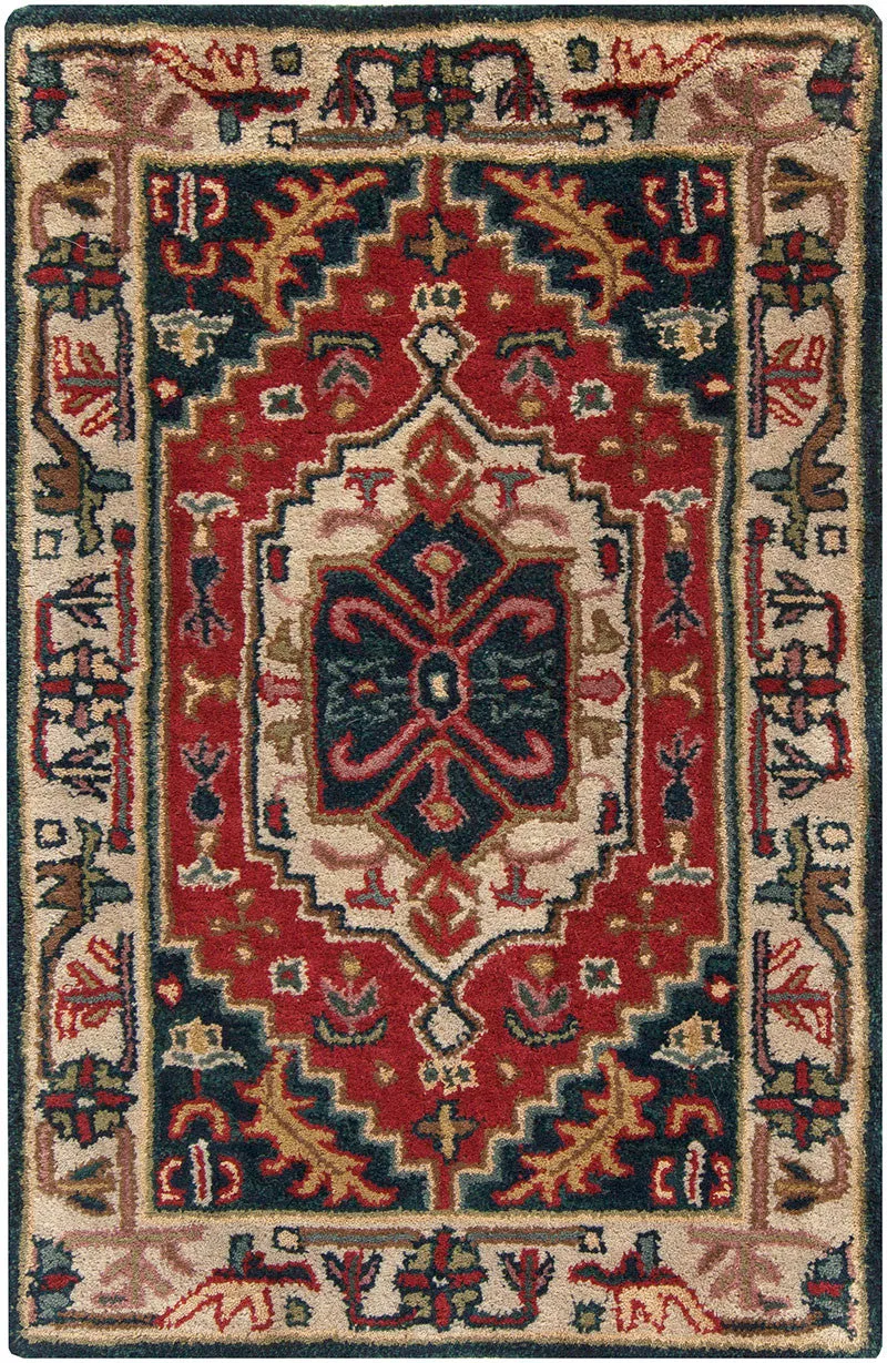 Ancient Treasures Burgundy/Navy Area Rug