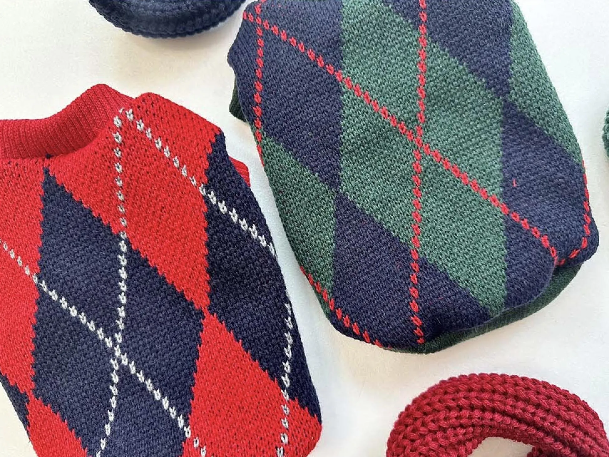 Argyle Knit Sweater