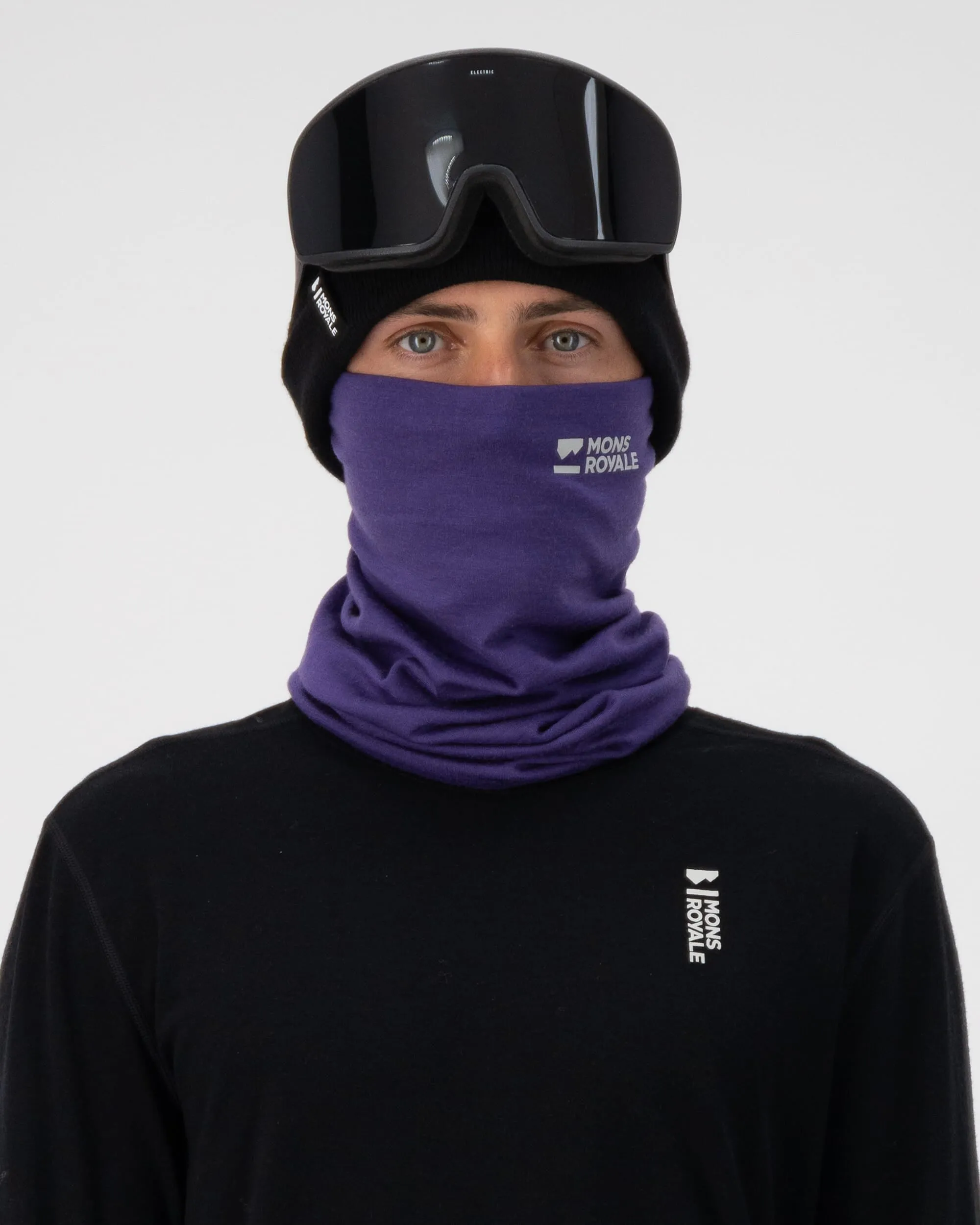 Double Up Merino Neckwarmer - Violet