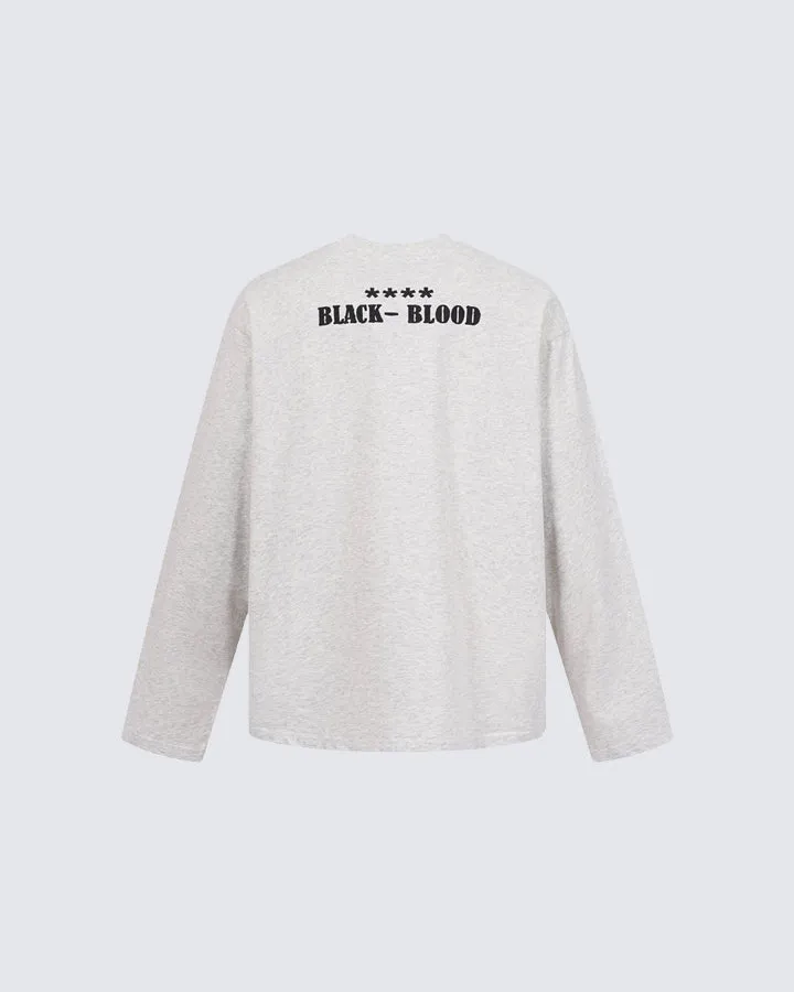 LOVE AND HOPE Graphic Long-Sleeve Tee