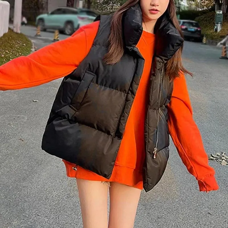 Stay Stylish & Cozy: Button Vest for Women - Winter Warmth
