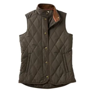 TOM BECKBE WOMENS QUILTED VEST - OLIVE